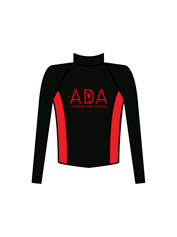 ARABESQUE DANCE ACADEMY - JACKET BLACK/RED (IN-STOCK)