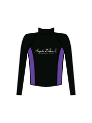 ANGELA WATSON SCHOOL OF DANCE - COMP TEAM JACKET BLACK/PURPLE (IN-STOCK)