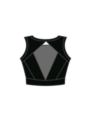 ABI GIBBS ACADEMY - JASMINE CROP BLACK (IN-STOCK)