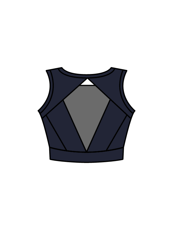 ART OF DANCE TRAINING - JASMINE CROP NAVY (IN-STOCK)