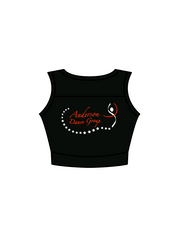 ANDERSON DANCE GROUP - JASMINE CROP BLACK (IN-STOCK)