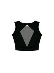 ANDERSON DANCE GROUP - JASMINE CROP BLACK (IN-STOCK)