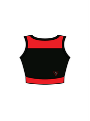 AJ STUDIOS - JASMINE CROP BLACK/RED (IN-STOCK)