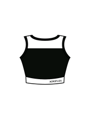 ACROFLEX DEVELOPMENT & PERFORMANCE - JASMINE CROP BLACK/WHITE (IN-STOCK)