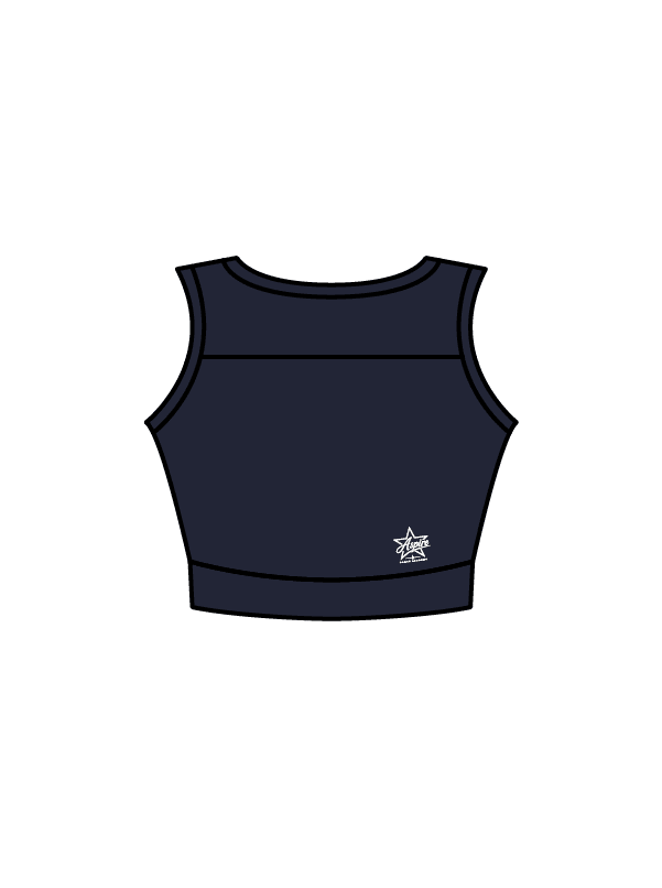 ASPIRE DANCE ACADEMY - JASMINE CROP NAVY (IN-STOCK)