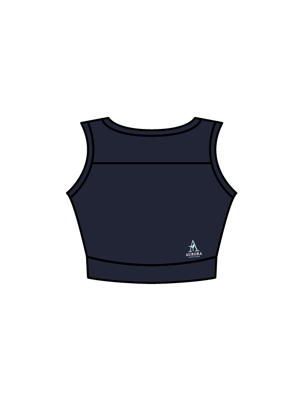 AURORA DANCE ACADEMY - JASMINE CROP NAVY (IN-STOCK)