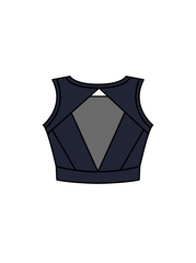BEX DIXON DANCE - JASMINE CROP NAVY (IN-STOCK)
