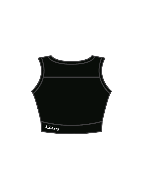 A2 ARTS - JASMINE CROP BLACK (IN-STOCK)