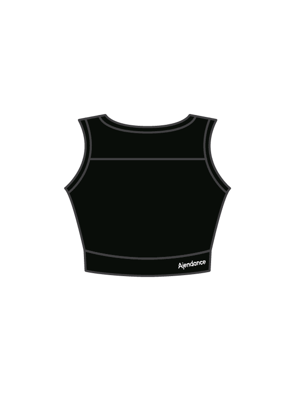 AJENDANCE - JASMINE CROP BLACK (IN-STOCK)