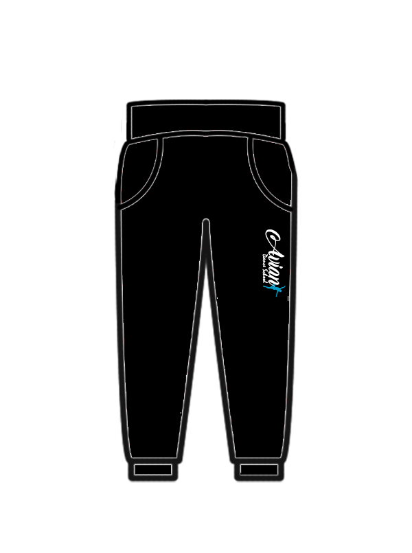 AVIAN DANCE SCHOOL - JOGGERS BLACK (S) (IN-STOCK)