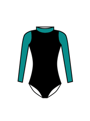 BE.TRAINING - KIRA LONG SLEEVE LEOTARD (BESPOKE)