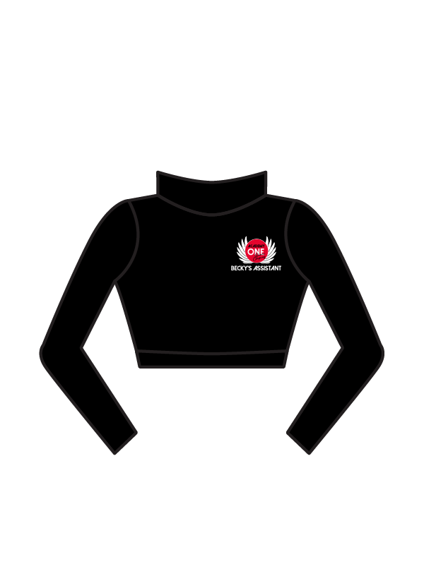 ACADEMY ONE - KIRA LONG SLEEVE CROP ASSISTANT (BESPOKE)