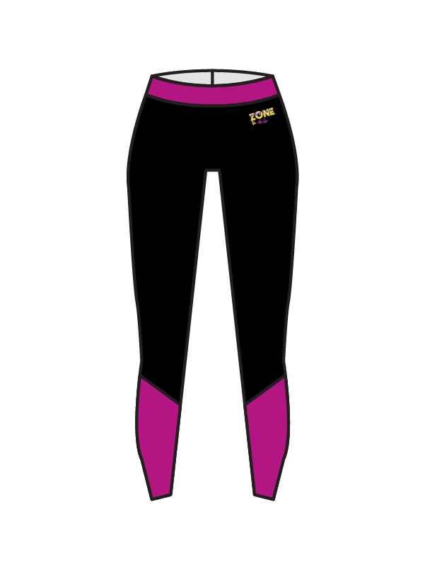 AERIAL ZONE - ANKLE PANEL LEGGINGS PINK (BESPOKE)