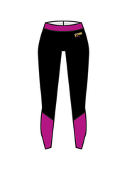 AERIAL ZONE - ANKLE PANEL LEGGINGS PINK (BESPOKE)