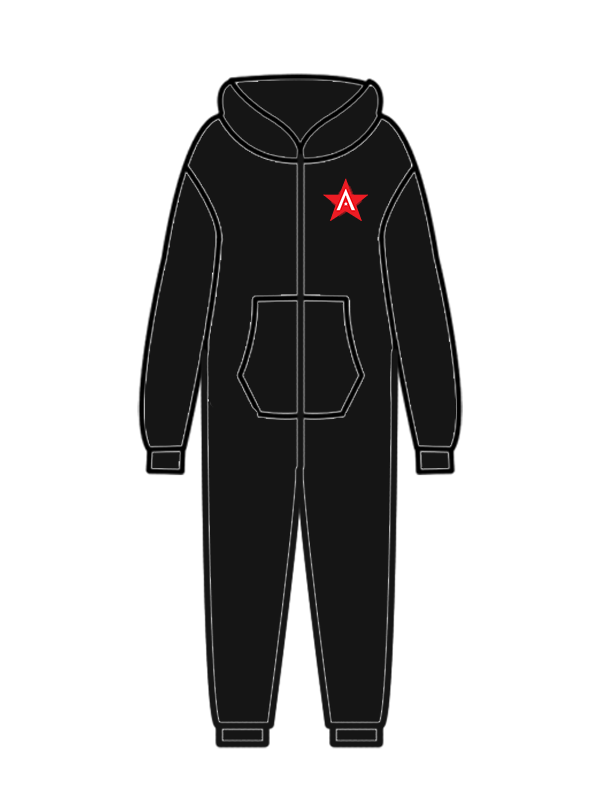 ALLSTARS ACADEMY - ONESIE BLACK (S) (IN-STOCK)