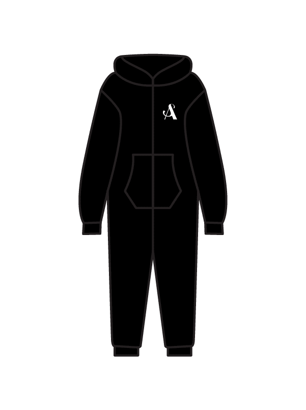 AUDREY SPENCER DANCE - ONESIE BLACK (S) (IN-STOCK)