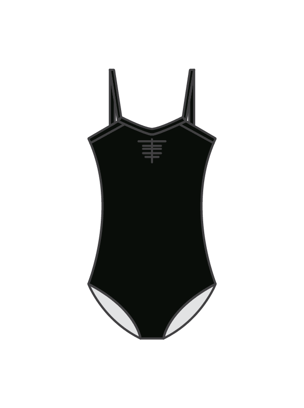 ACRO WITH MILLIE - PAISLEY LEOTARD BLACK (IN-STOCK)
