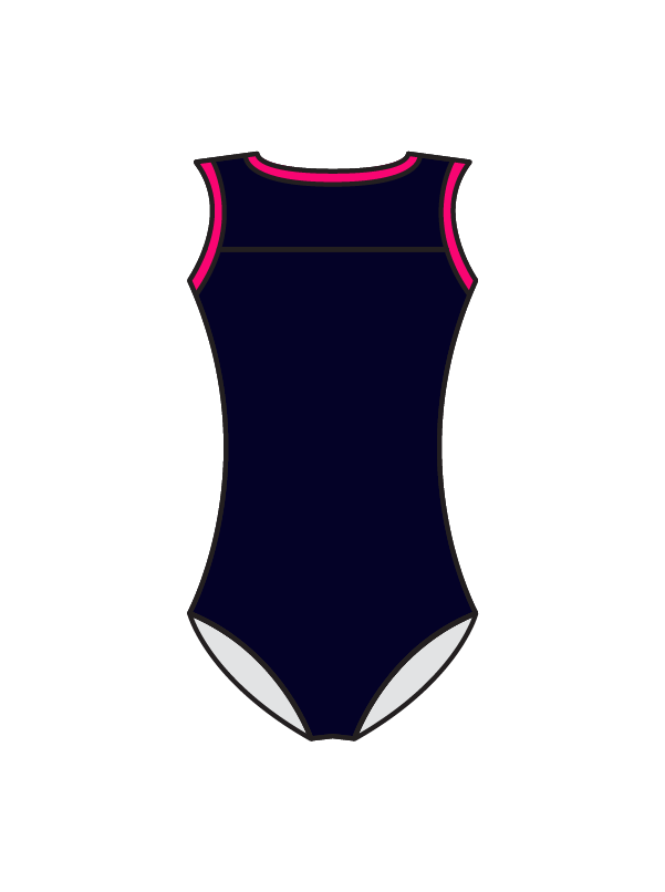ASPIRE SCHOOL OF DANCE - EMMIE KEYHOLE BACK LEOTARD NAVY (BESPOKE)