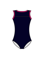 ASPIRE SCHOOL OF DANCE - EMMIE KEYHOLE BACK LEOTARD NAVY (BESPOKE)