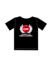 ACADEMY ONE - BOYS SPORTS T-SHIRT BLACK (J) (IN-STOCK)
