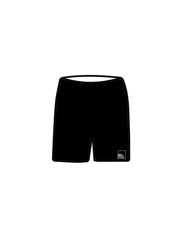 ARTS NORTH STUDIOS - SPORTS SHORTS BLACK (J) (IN-STOCK)