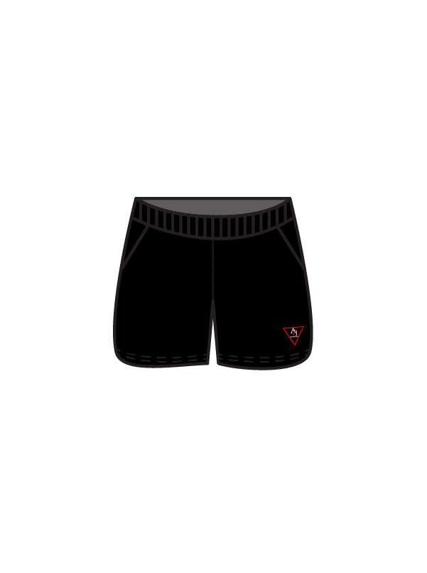 AJ STUDIOS - SWEAT SHORTS BLACK (IN-STOCK)