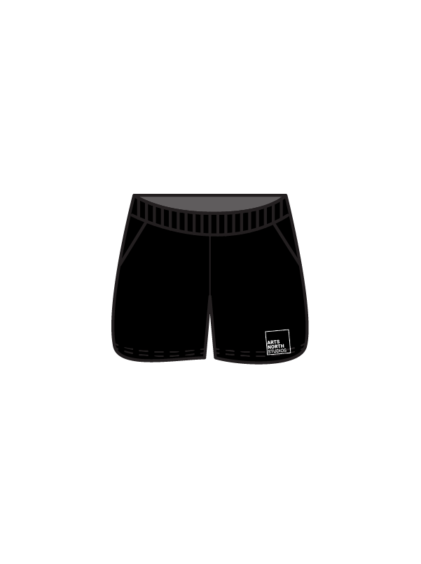 ARTS NORTH STUDIOS - SWEAT SHORTS BLACK (IN-STOCK)