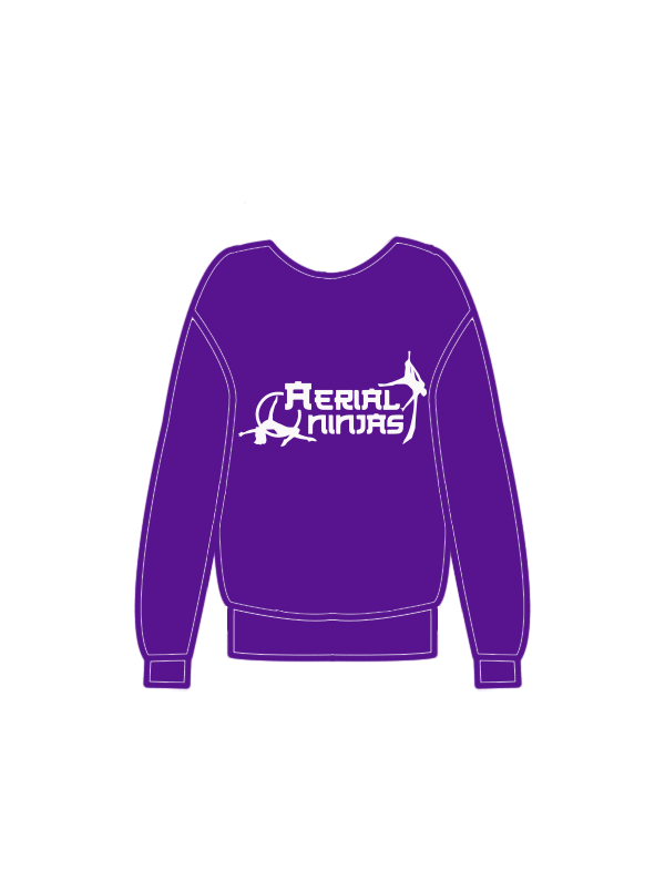 AERIAL NINJAS - SWEATSHIRT PURPLE (J) (IN-STOCK)