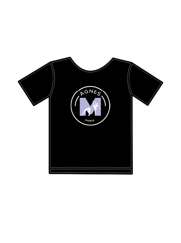 AGNES M DANCE - T-SHIRT BLACK (S) (IN-STOCK)