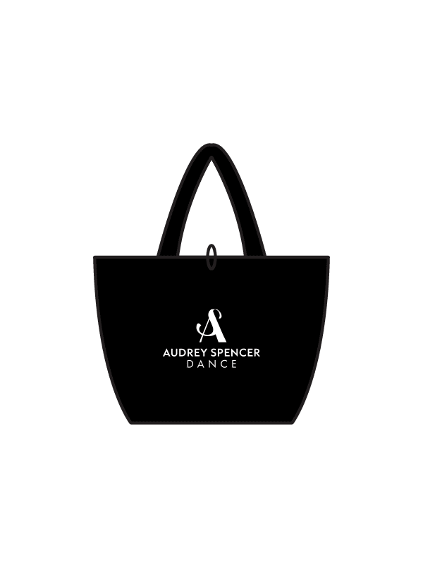 AUDREY SPENCER DANCE - TOTE BAG BLACK (IN-STOCK)