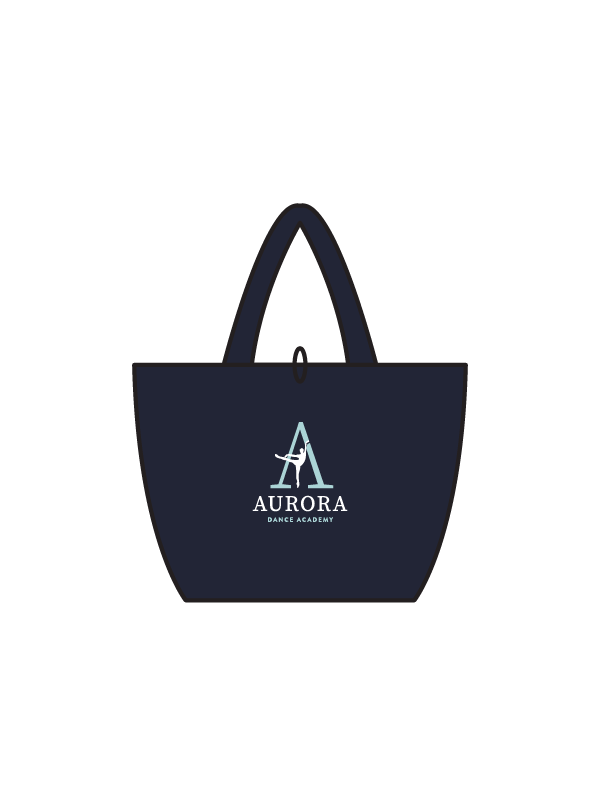 AURORA DANCE ACADEMY - TOTE BAG NAVY (W) (IN-STOCK)