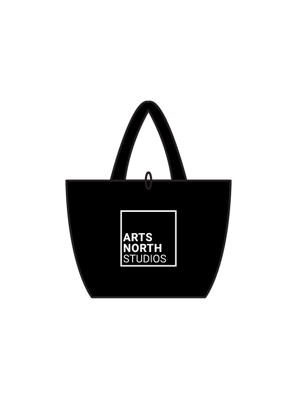 ARTS NORTH STUDIOS - TOTE BAG BLACK (IN-STOCK)