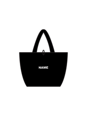 ANN HOLLAND SCHOOL OF THEATRE DANCE - TOTE BAG BLACK (IN-STOCK) PINK LOGO