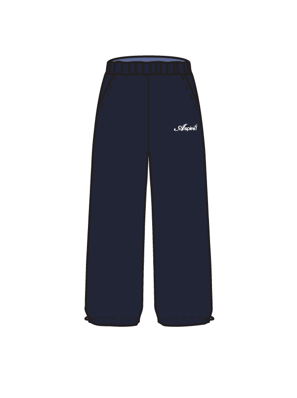ASPIRE SCHOOL OF DANCE - WIDE LEG JOGGERS NAVY (IN-STOCK)