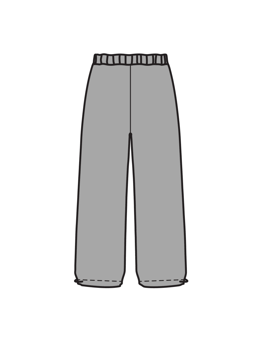 ART OF DANCE TRAINING - WIDE LEG JOGGERS GREY (IN-STOCK)