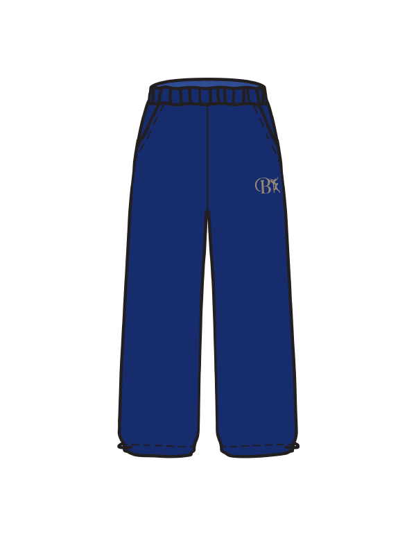 BLACKHEATH SCHOOL OF DANCE - WIDE LEG JOGGERS NAVY (IN-STOCK)