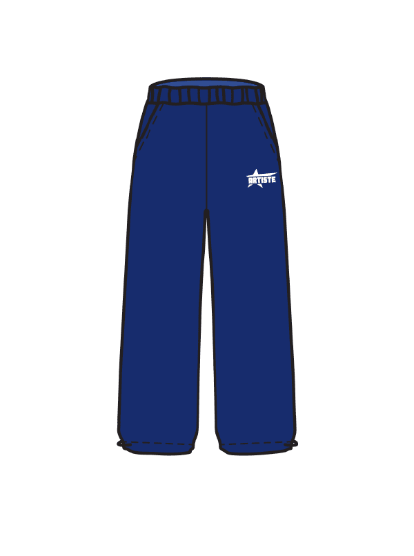 ART OF DANCE TRAINING - WIDE LEG JOGGERS NAVY (IN-STOCK)