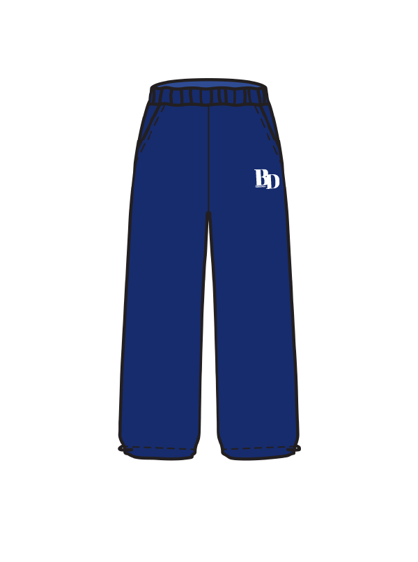 BEX DIXON DANCE - WIDE LEG JOGGERS NAVY (IN-STOCK)