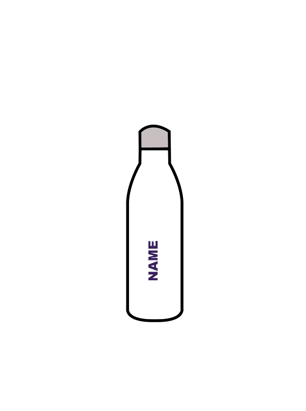 AUDREY SPENCER DANCE - WATER BOTTLE WHITE (IN-STOCK)