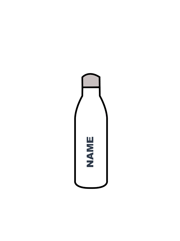 ATTITUDE DANCE STUDIO - WATER BOTTLE WHITE (IN-STOCK)