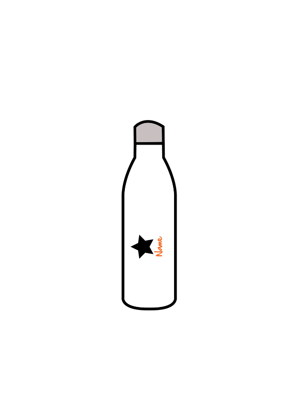 BASICS JUNIOR THEATRE SCHOOL - WATER BOTTLE WHITE (IN-STOCK)