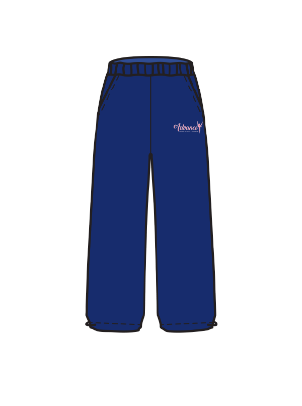 ADVANCE - WIDE LEG JOGGERS NAVY (IN-STOCK)