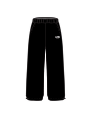 AXIS PERFORMING ARTS - WIDE LEG JOGGERS BLACK (IN-STOCK)