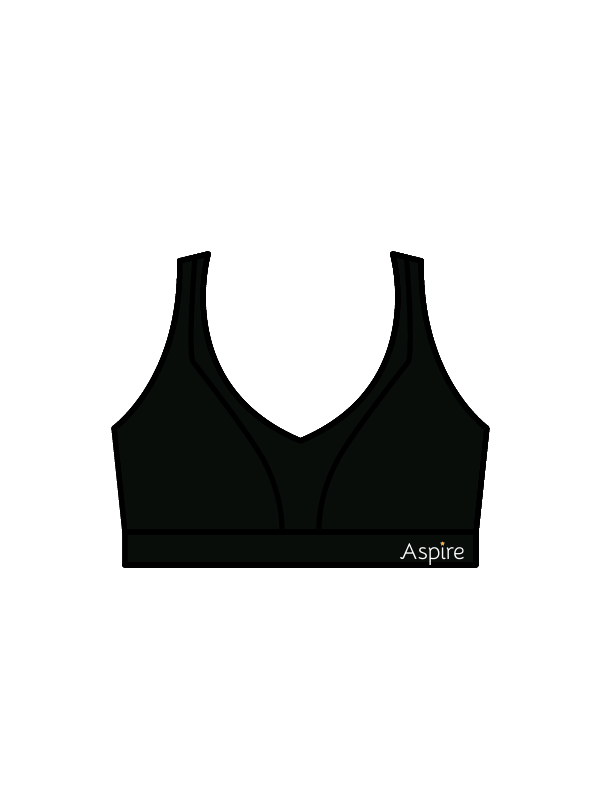 ASPIRE DANCE AND THEATRE ACADEMY - WINNIE CROP BLACK (IN-STOCK)