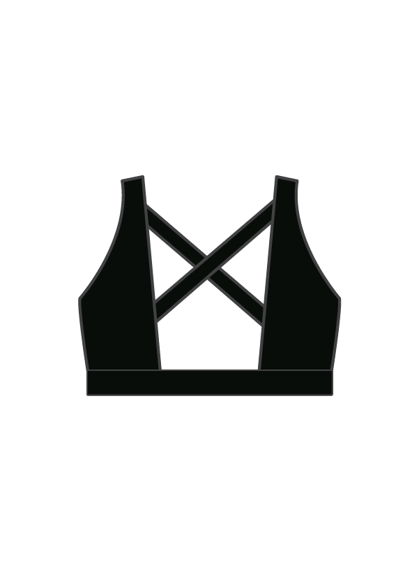 BLOOM BUDS BY JOSIE LEE - WINNIE CROP BLACK (IN-STOCK)