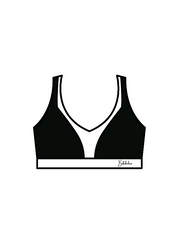 B FABULOUS - WINNIE CROP BLACK/WHITE (IN-STOCK)