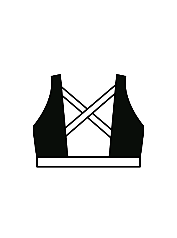AXIS PERFORMING ARTS - WINNIE CROP BLACK/WHITE (IN-STOCK)