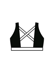 B FABULOUS - WINNIE CROP BLACK/WHITE (IN-STOCK)