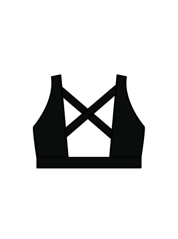 ATTITUDE DANCE STUDIO - WINNIE CROP BLACK (IN-STOCK)