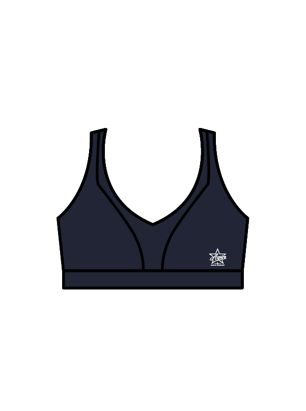 ASPIRE DANCE ACADEMY - WINNIE CROP NAVY (IN-STOCK)